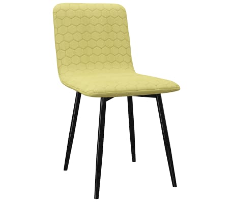 vidaXL Eetkamerstoelen 2 st stof groen