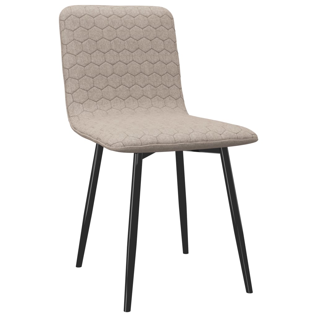 

vidaXL Eetkamerstoelen 2 st stof taupe