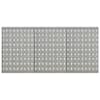 vidaXL seinale paigaldatav pulkadega paneel, 3 tk, 40 x 58 cm, teras