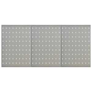 vidaXL seinale paigaldatav pulkadega paneel, 3 tk, 40 x 58 cm, teras