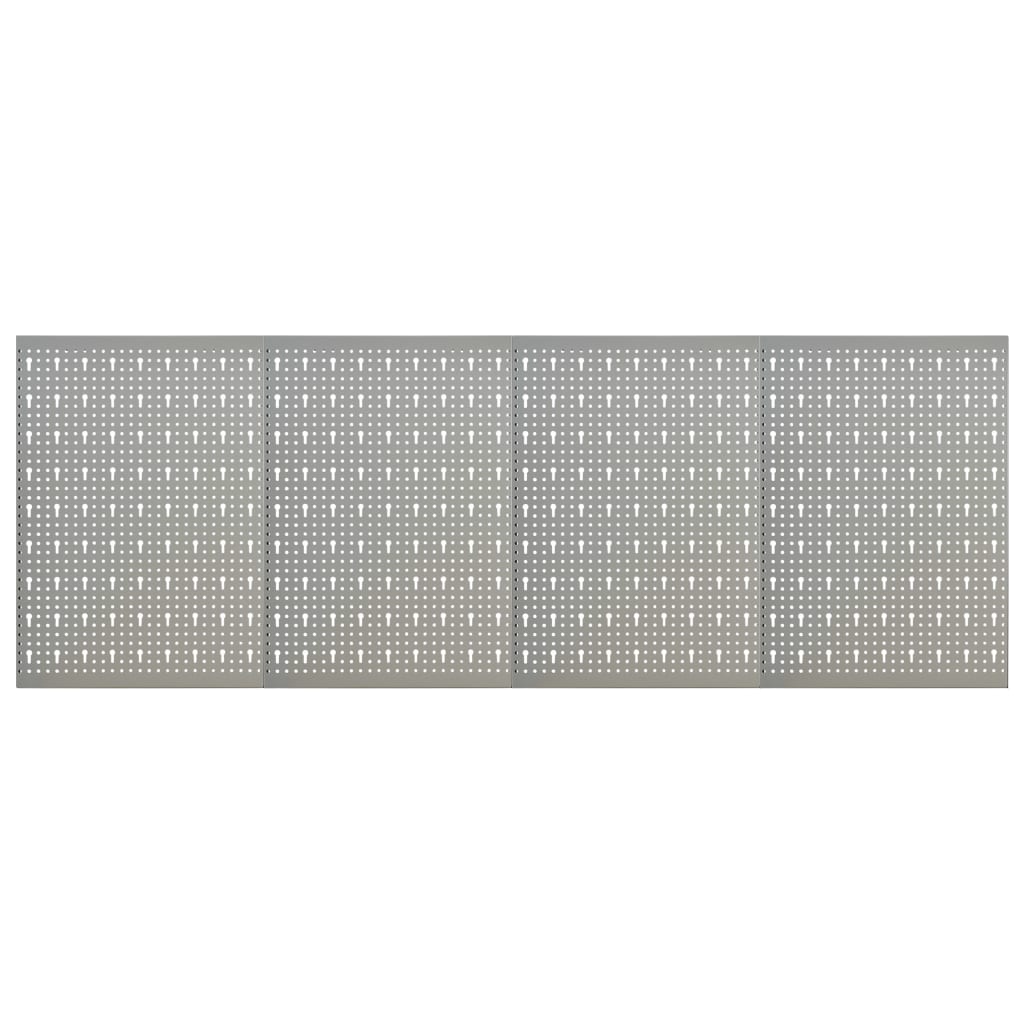  Nástenné závesné panely na náradie 4 ks 40x58 cm oceľové