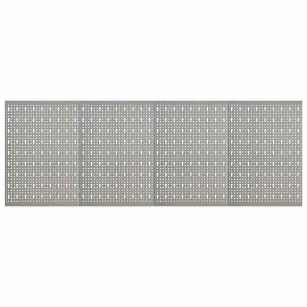 vidaXL seinale paigaldatav pulkadega paneel, 4 tk, 40 x 58 cm, teras