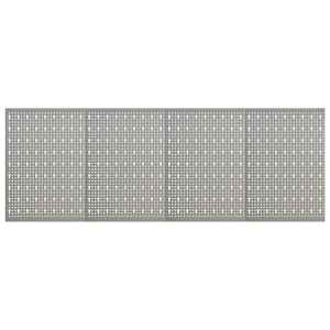 Stenske plošče za obešanje orodja 4 kosi 40x58 cm jeklo