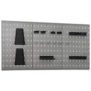 vidaXL seinale paigaldatav pulkadega paneel, 3 tk, 40 x 58 cm, teras