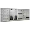 vidaXL seinale paigaldatav pulkadega paneel, 4 tk, 40 x 58 cm, teras