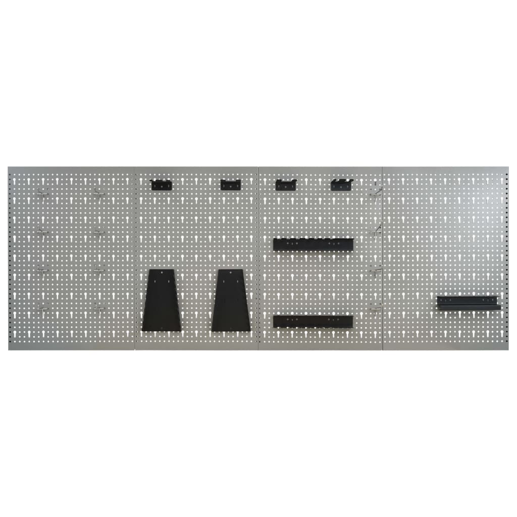  Nástenné závesné panely na náradie 4 ks 40x58 cm oceľové