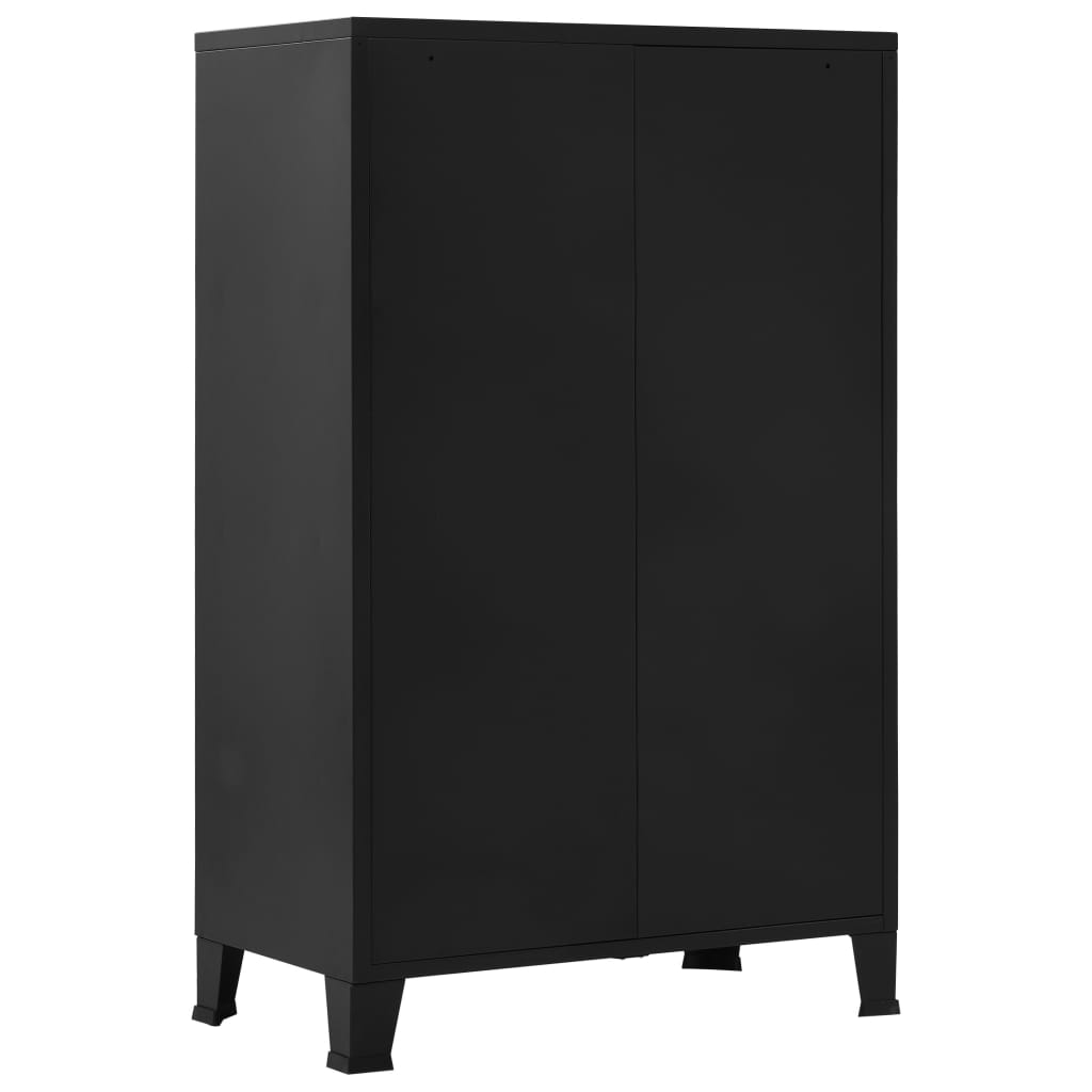 Thumbnail - vidaXL Büroschrank mit Maschengittertüren Industriell 75×40×120 cm Stahl