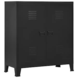 Industrijska omara črna 90x40x100 cm jeklo