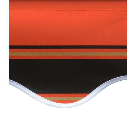 vidaXL Markiisikangas oranssi ja ruskea 500x300 cm