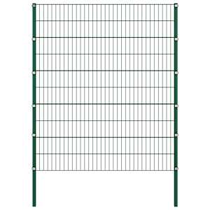 Plotový panel se sloupky železný 867 x 200 cm zelený - obrázek 2