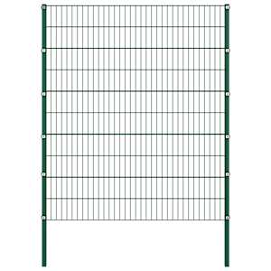 Plotový panel se sloupky železný 1212 x 200 cm zelený - obrázek 2