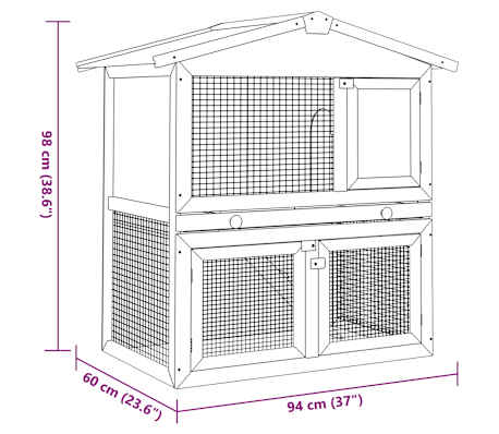multiple rabbit hutch