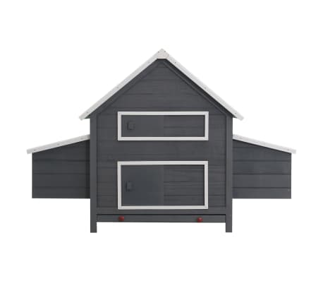 vidaXL Kanah&auml;kki harmaa 157x97x110 cm puu