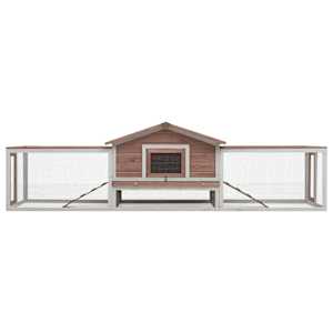 Králíkárna moka 310x70x87 cm masivní borové a jedlové dřevo - obrázek 3