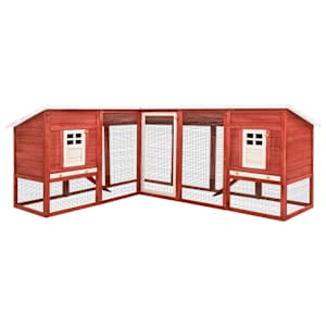 Zunanji zajčnik z izhodom rdeč in bel les jelke