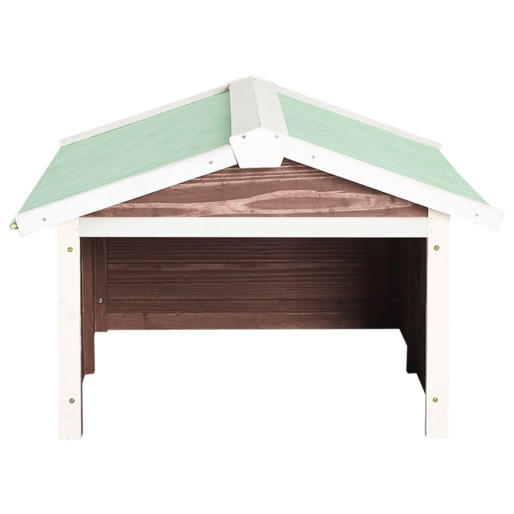 Garage De Tondeuse à Gazon 72x87x50 Cm Moka Et Blanc Sapin VidaXL 15 width=274