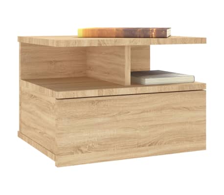 vidaXL Κομοδίνο Κρεμαστό Sonoma Δρυς 40 x 31 x 27 εκ. από Επεξ. Ξύλο