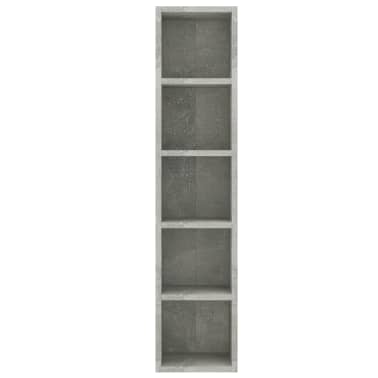 vidaXL Armário para CD 21x16x93,5 cm contraplacado cinzento cimento[4/6]
