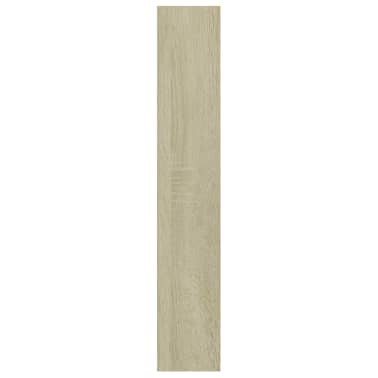 vidaXL Armário p/ CD 21x16x93,5 cm contraplacado branco e carv. sonoma[5/6]