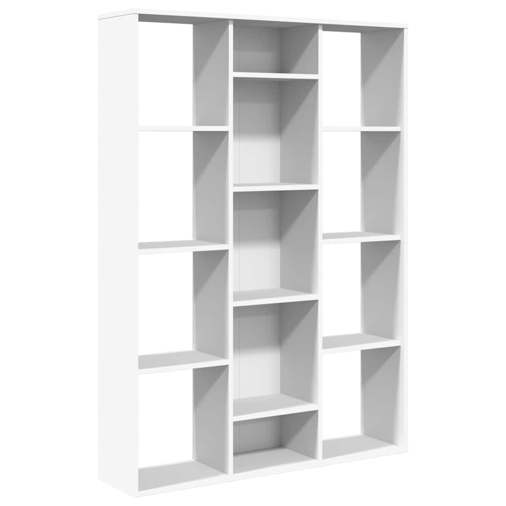 

vidaXL Room Divider/Book Cabinet White 39.3"x9.4"x55.1" Chipboard