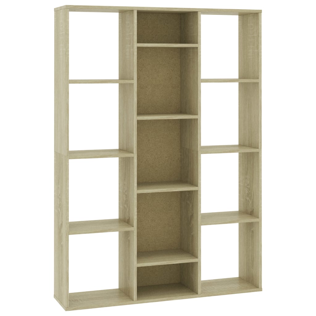 

vidaXL Room Divider/Book Cabinet Sonoma Oak 39.4"x9.4"x55.1" Engineered Wood