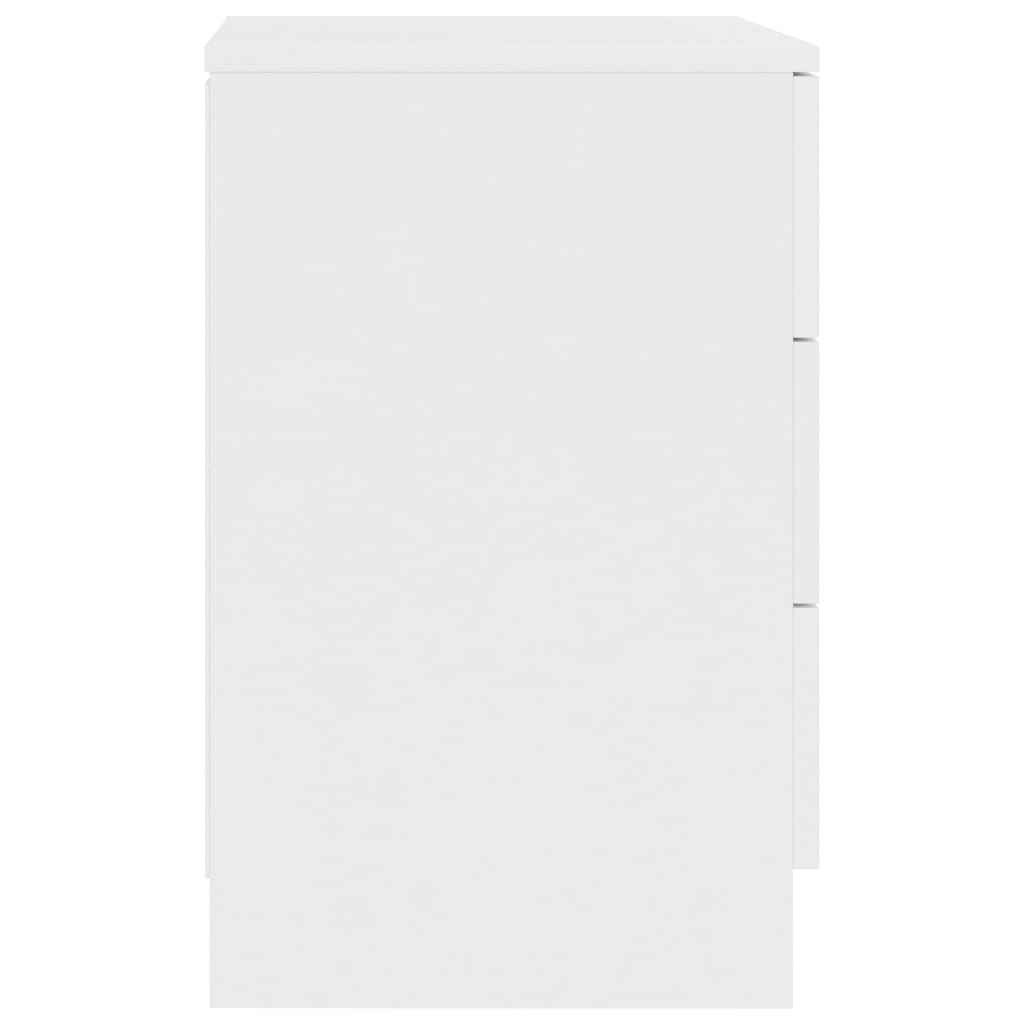 Fehér forgácslap éjjeliszekrény 38 x 35 x 56 cm 