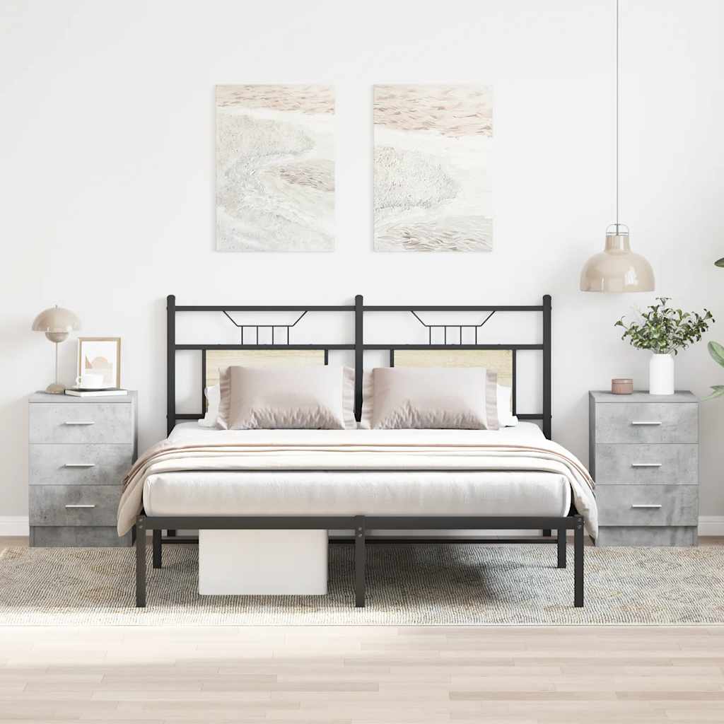 vidaXL Szafki nocne, 2 szt., betonowy szary, 38x35x56 cm