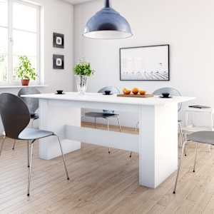 vidaXL s&ouml;&ouml;gilaud, valge 180 x 90 x 76 cm tehispuit