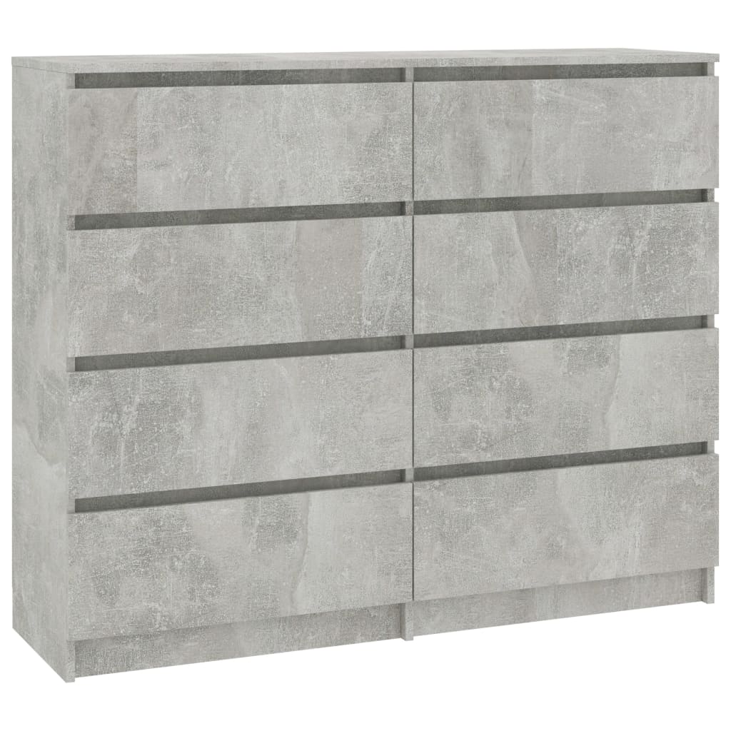 

vidaXL Drawer Sideboard Concrete Gray 47.2"x13.8"x39" Chipboard