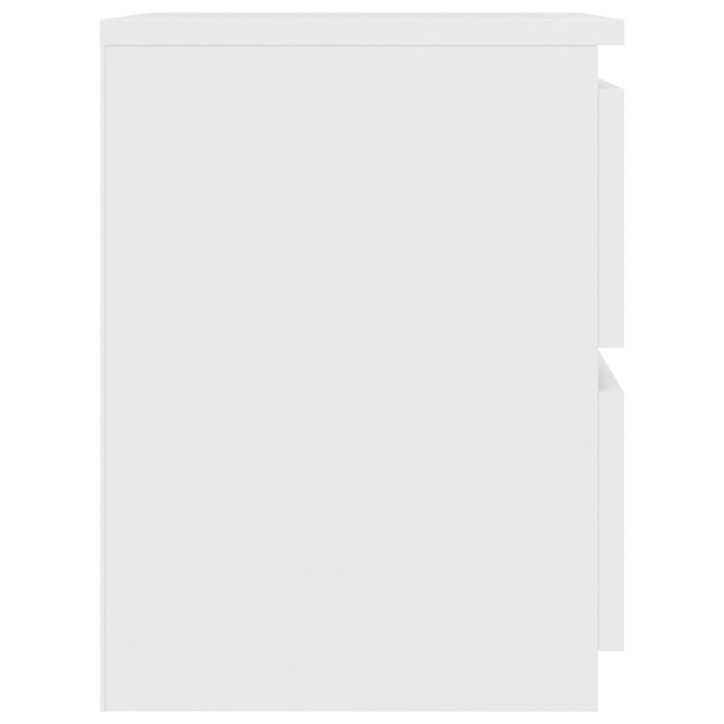 Nachttische 2 Stk. Weiß 30×30×40 cm Spanplatte