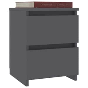 vidaXL Κομοδίνο Γκρι 30 x 30 x 40 εκ. από Μοριοσανίδα