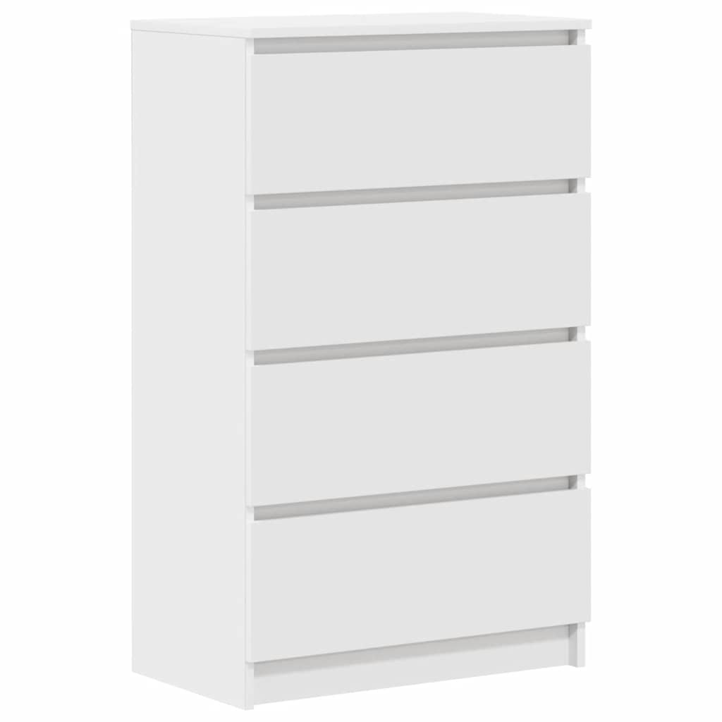 E-shop vidaXL Komoda, biela 60x35x98,5 cm, kompozitné drevo
