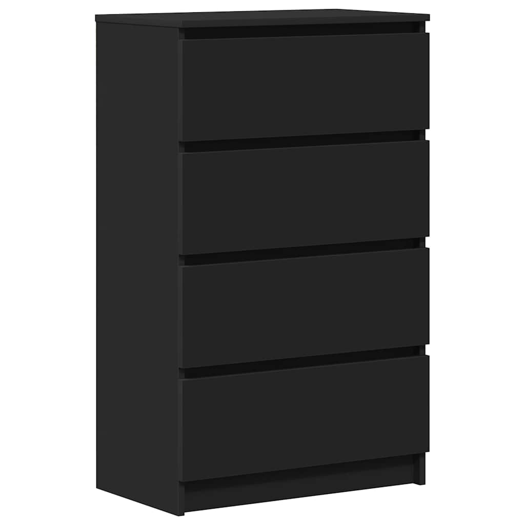 vidaXL Příborník černý 60 x 35 x 98,5 cm kompozitní dřevo