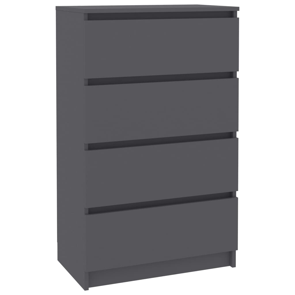 

vidaXL Sideboard Gray 23.6"x13.8"x38.8" Engineered Wood