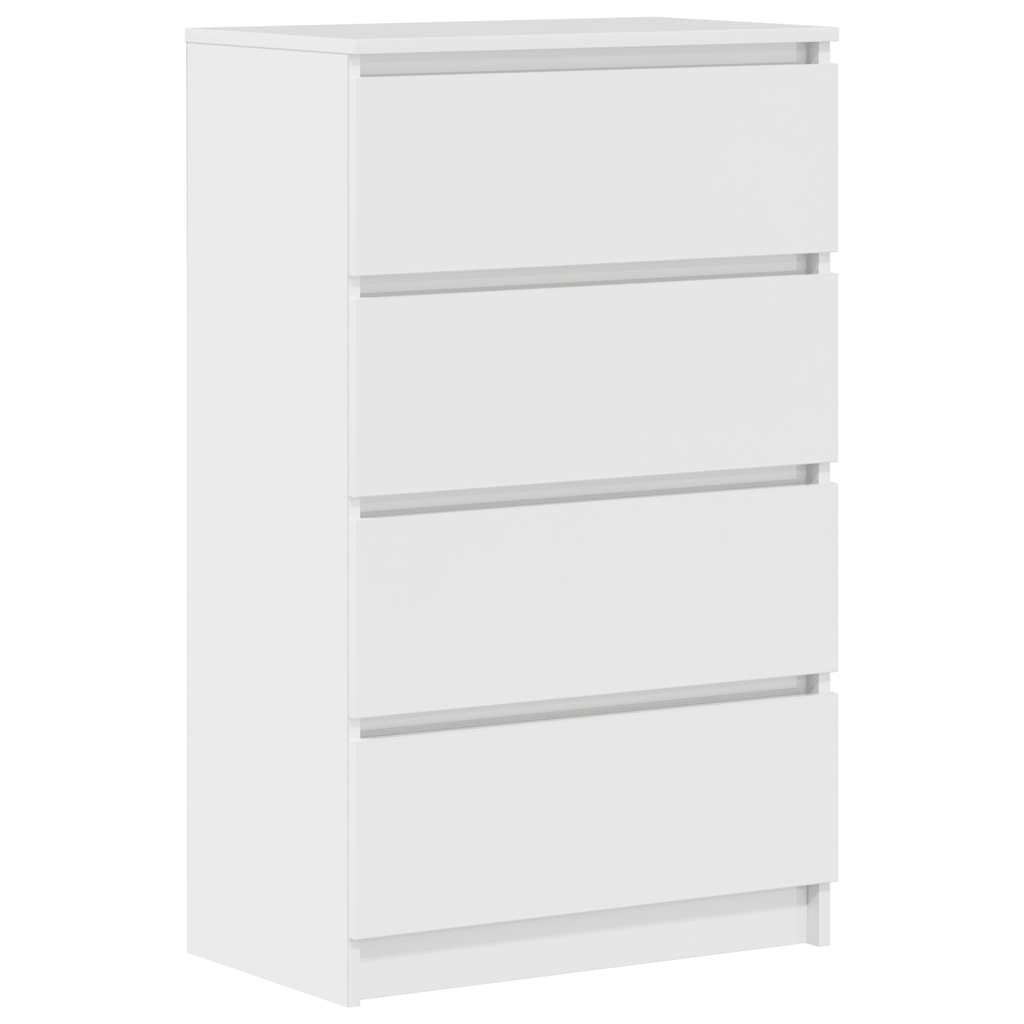 vidaXL Příborník bílý s vysokým leskem 60x35x98,5 cm kompozitní dřevo
