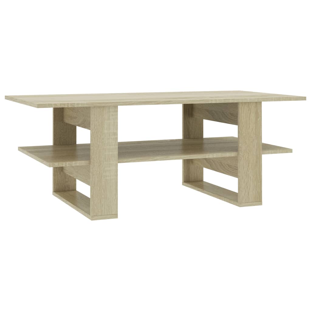 vidaXL Coffee Table Sonoma Oak 43.3"x21.7"x16.5" Engineered Wood