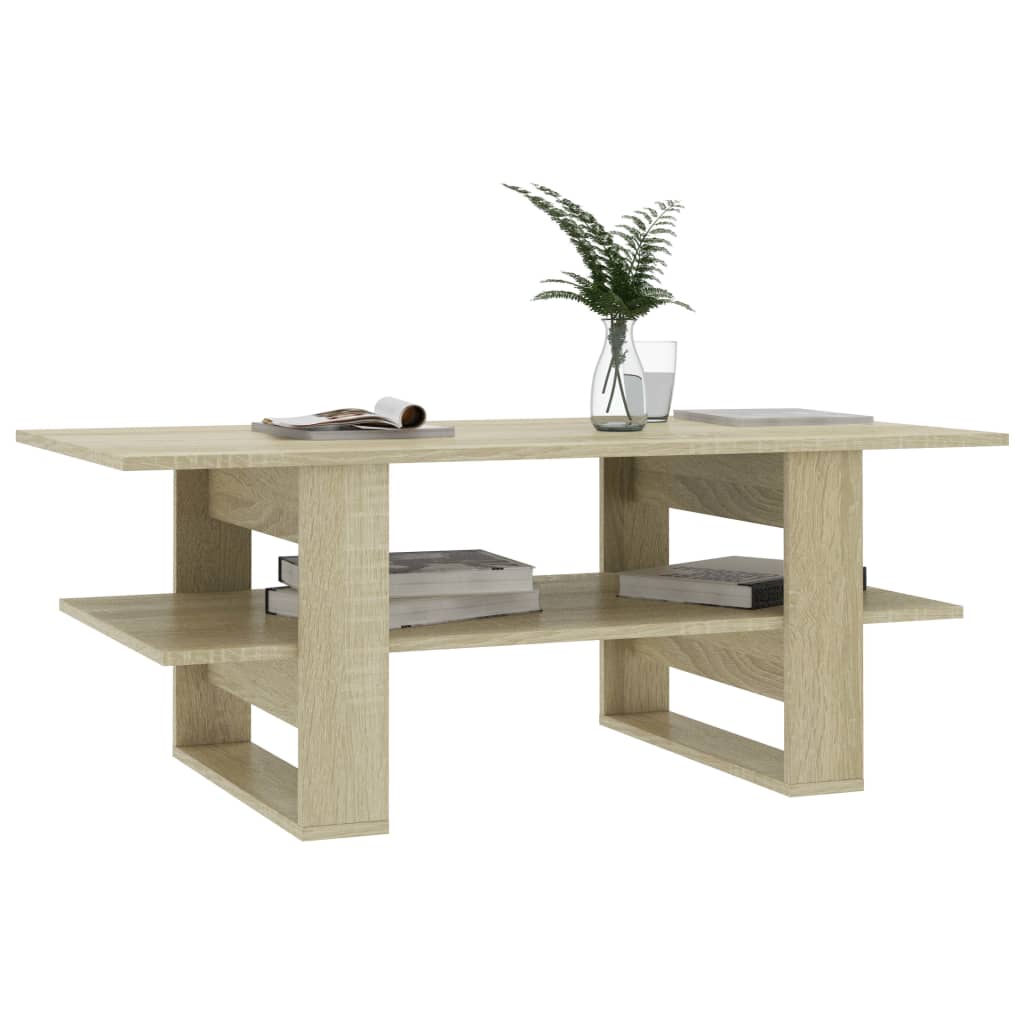 vidaXL Coffee Table Sonoma Oak 110x55x42 cm Engineered Wood