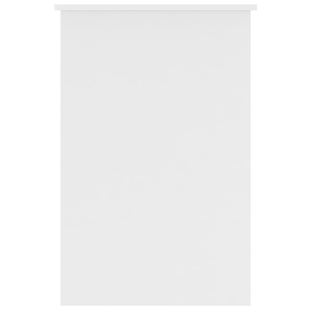 Fehér szerelt fa íróasztal 100 x 50 x 76 cm 
