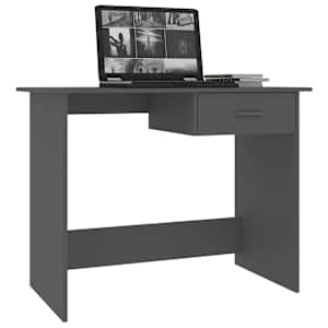 vidaXL Γραφείο Γκρι 100 x 50 x 76 εκ. από Μοριοσανίδα