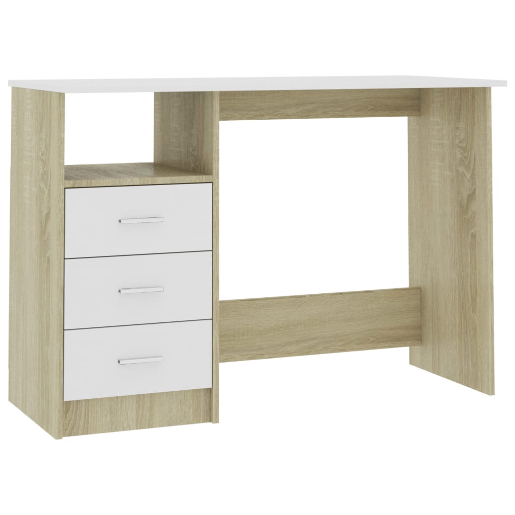 Desk Computer Desk Workstation Table Workstation Table Engineered Wood vidaXL