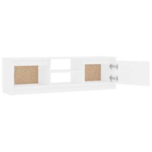 TV stolek bílý 120 x 30 x 35,5 cm dřevotříska - obrázek 5