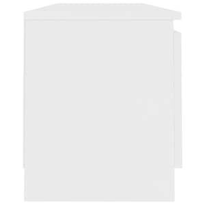 TV stolek bílý 120 x 30 x 35,5 cm dřevotříska - obrázek 7