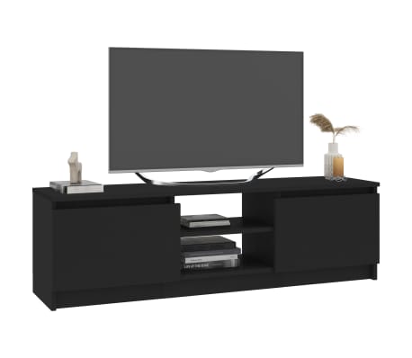 vidaXL Televizoriaus spintelė, juoda, 120x30x35,5cm, MDP
