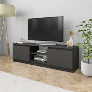 TV stolek šedý 120 x 30 x 35,5 cm kompozitní dřevo