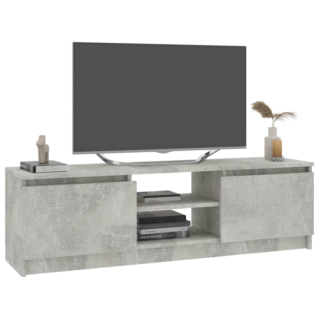  TV skrinka, betónovo sivá 120x30x35,5 cm, drevotrieska