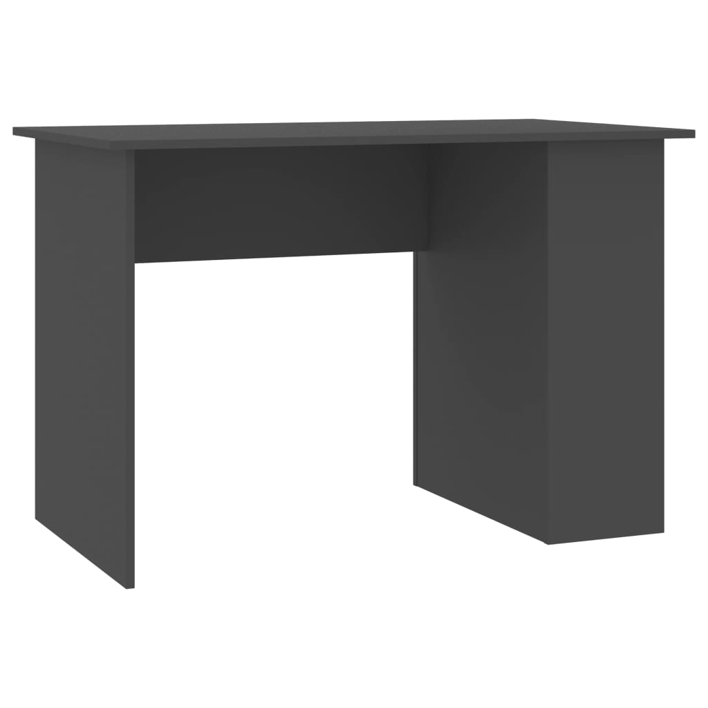 VidaXL Bureau Gris 110x60x73 Cm Aggloméré