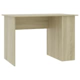 vidaXL skrivebord 110 x 60 x 73 cm spånplade sonoma-eg