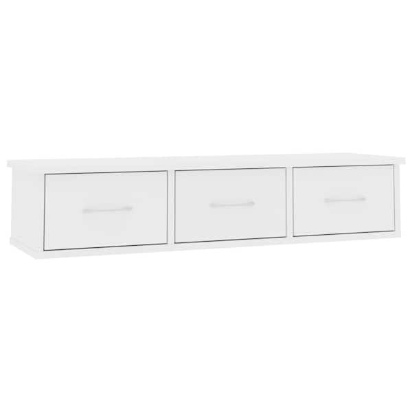 vidaXL seinasahtlid, valge 88x26x18,5 cm tehispuit