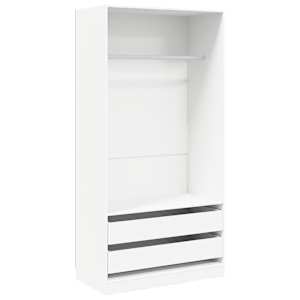vidaXL garderoob valge 100 x 50 x 200 cm tehispuit