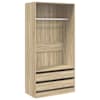 vidaXL garderoob Sonoma tamm 100 x 50 x 200 cm tehispuit